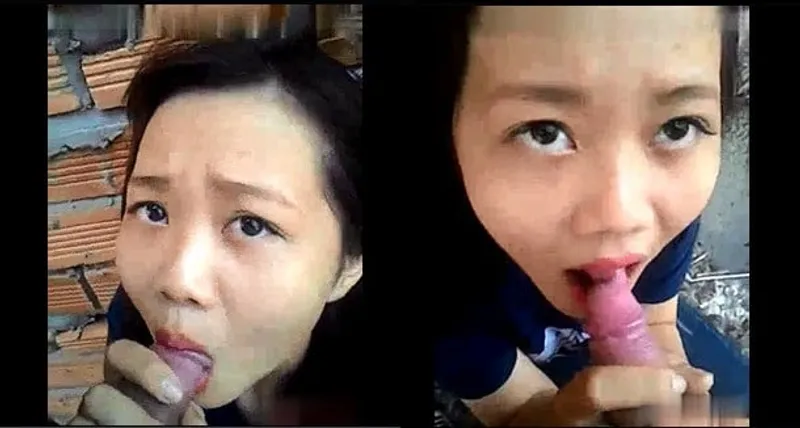 Tình nhân bú buồi ở vườn sau nhà