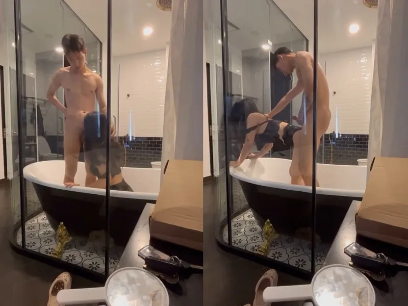 Gái xinh mông đẹp thích được nắm tóc mỗi khi doggy cùng anh P7